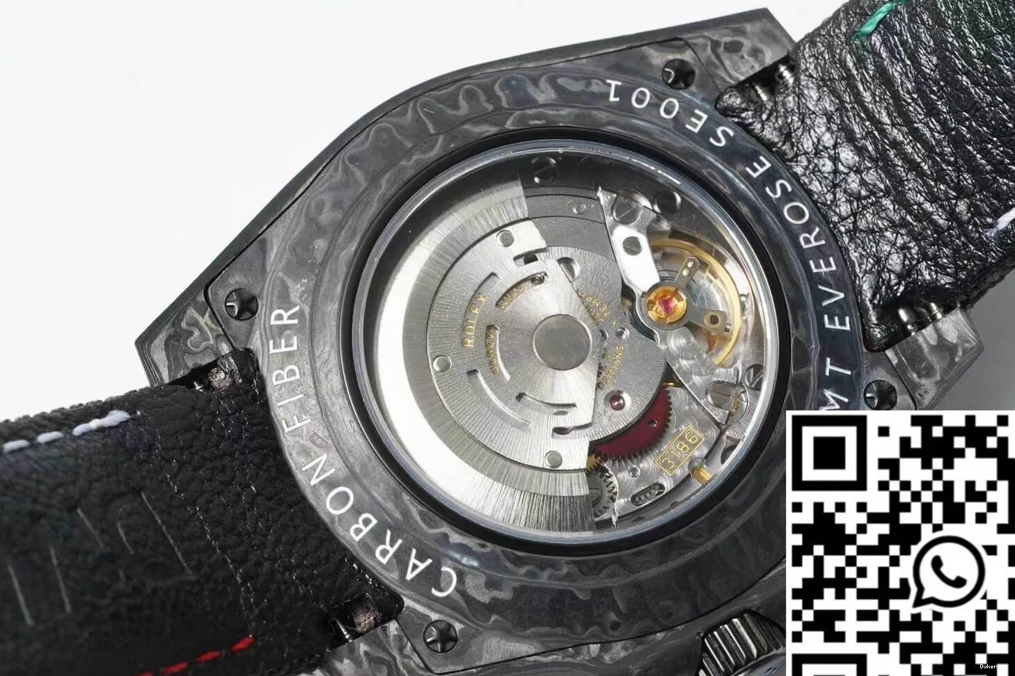 Black Rolex GMT-MASTER Strap Dial Fiber II Color Fabric Diw Carbon 0412